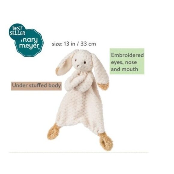 Mary Meyer Lovey Soft Toy Oatmeal Bunny Rabbit Security Blanket - Picture 1 of 4